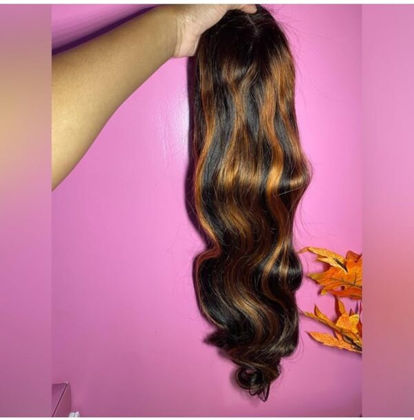 Lace Front Wig Human Hair - 220 Density Black Human Hair - Image 27