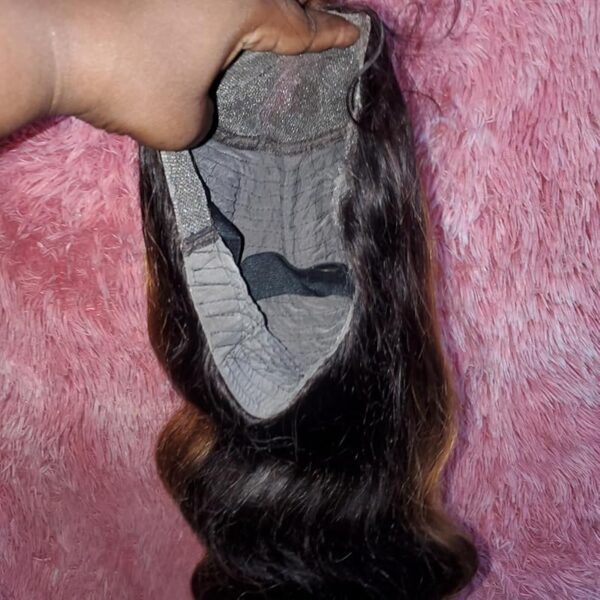 Lace Front Wig Human Hair - 220 Density Black Human Hair - Image 23