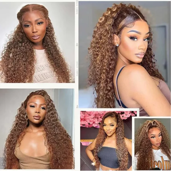 Strap 360 Full Hd Lace Frontal Wig 250 Density Deep Wave Lace Front Wig - Image 30