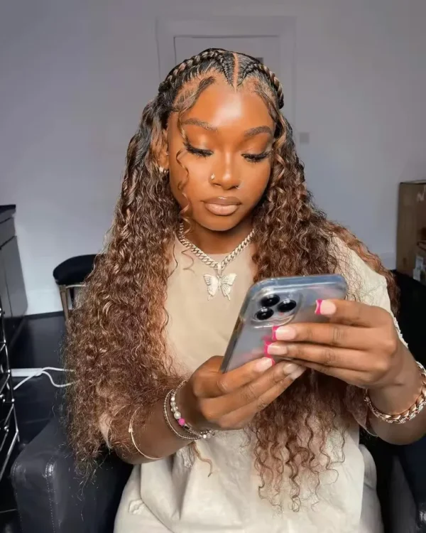 Strap 360 Full Hd Lace Frontal Wig 250 Density Deep Wave Lace Front Wig - Image 141