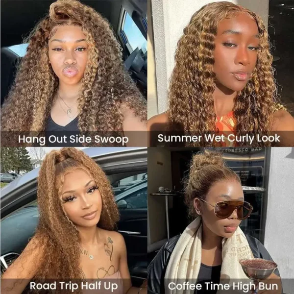 Strap 360 Full Hd Lace Frontal Wig 250 Density Deep Wave Lace Front Wig - Image 21