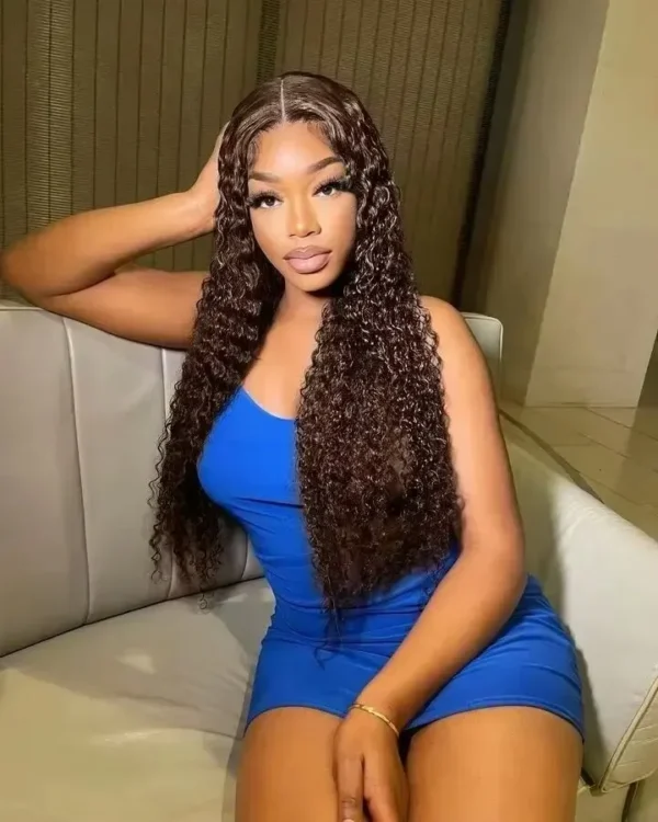 Strap 360 Full Hd Lace Frontal Wig 250 Density Deep Wave Lace Front Wig - Image 132