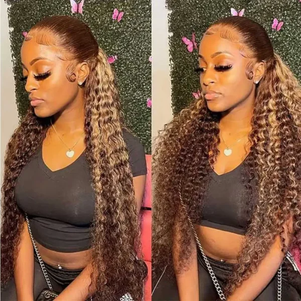 Strap 360 Full Hd Lace Frontal Wig 250 Density Deep Wave Lace Front Wig - Image 16