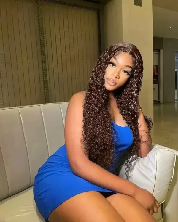 Strap 360 Full Hd Lace Frontal Wig 250 Density Deep Wave Lace Front Wig - Image 133