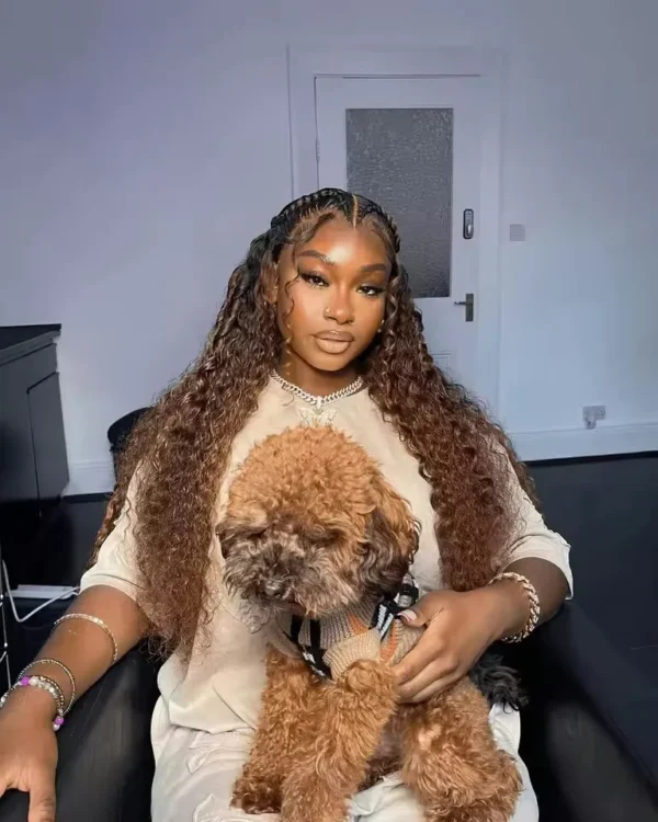 Strap 360 Full Hd Lace Frontal Wig 250 Density Deep Wave Lace Front Wig - Image 139