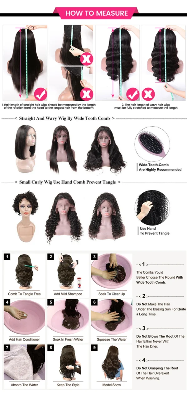 Body Wave 13x6 Hd Frontal Human Hair Pre-plucked Lace Brazilian Remy - Image 20