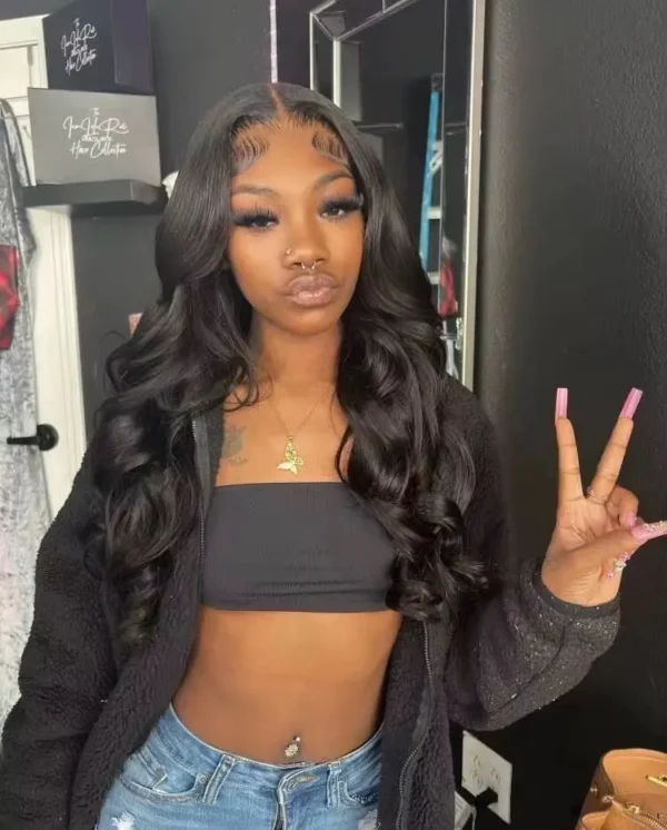 Body Wave 13x6 Hd Frontal Human Hair Pre-plucked Lace Brazilian Remy - Image 91
