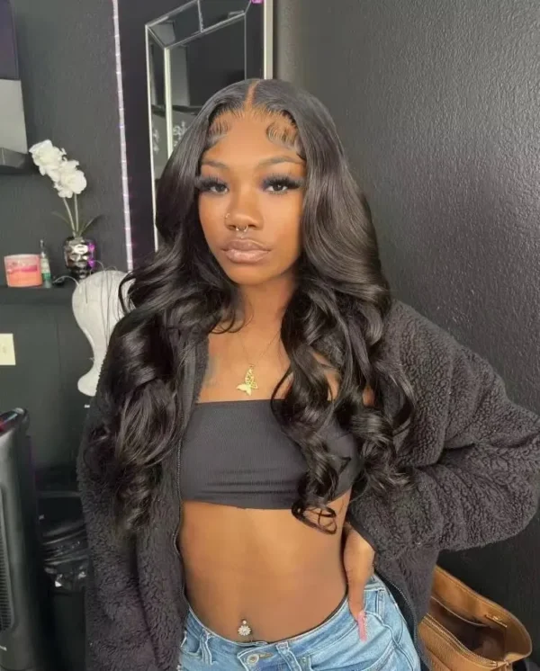 Body Wave 13x6 Hd Frontal Human Hair Pre-plucked Lace Brazilian Remy - Image 90