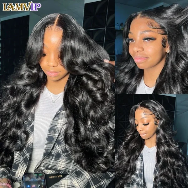 Body Wave 13x6 Hd Frontal Human Hair Pre-plucked Lace Brazilian Remy - Image 24
