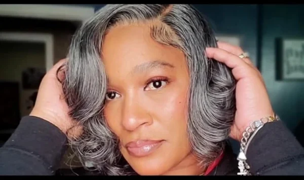 Grey Wigs Human Hair Bob Wig 13x4 Straight Lace Front Wigs - Image 27