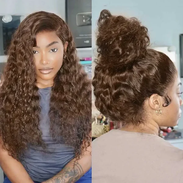 Strap 360 Full Hd Lace Frontal Wig 250 Density Deep Wave Lace Front Wig - Image 10