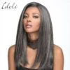 Grey Wigs Human Hair Bob Wig 13x4 Straight Lace Front Wigs