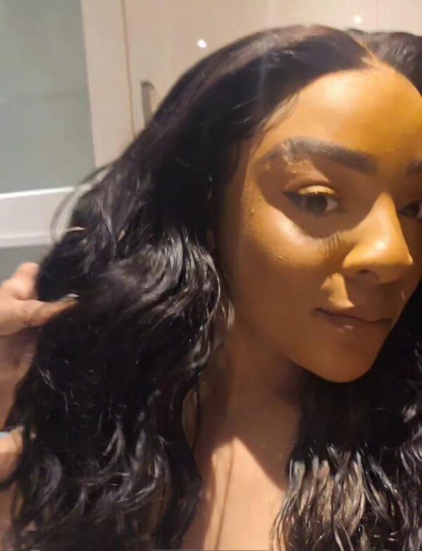 MEGALOOK Upgraded Glueless Wig 5x6 Pre Cut HD Lace Closure Wigs Human Hair Real Pre Plucked Bleached Tiny Knots 210% Density Body Wave Wig Ready to Go Glueless Wigs 28 Inch  Amazon.co.uk: Beauty - Image 32