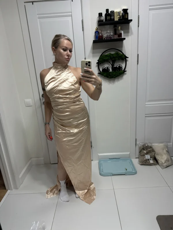 Satin Evening Birthday Party Dresses - Image 38