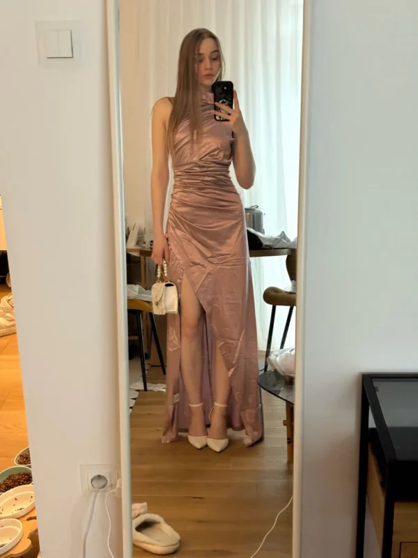 Satin Evening Birthday Party Dresses - Image 39