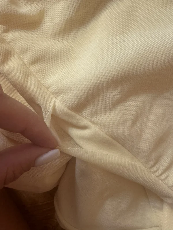 See Through Solid Pleated Strapless Dress - Image 25