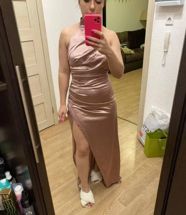 Satin Evening Birthday Party Dresses - Image 32