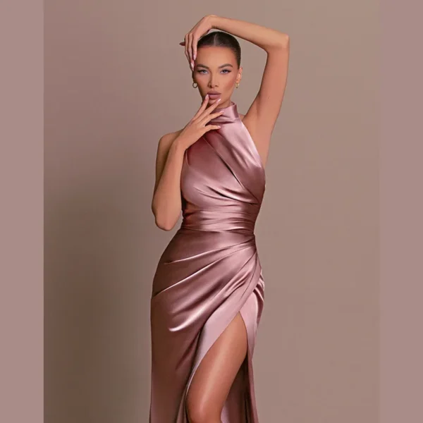 Satin Evening Birthday Party Dresses - Image 12