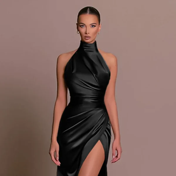 Satin Evening Birthday Party Dresses - Image 6