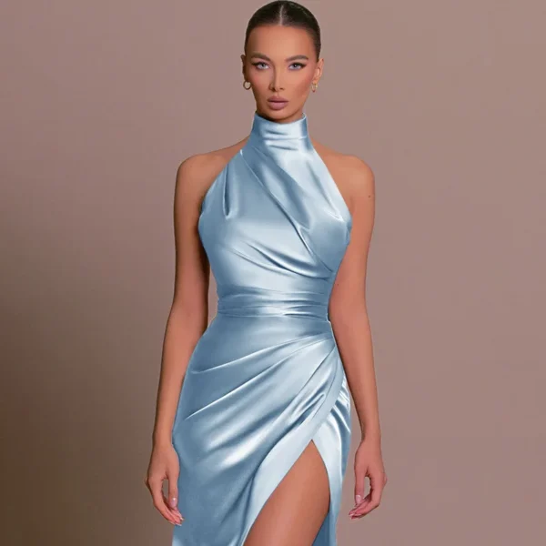 Satin Evening Birthday Party Dresses - Image 21