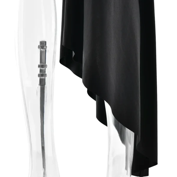 Irregular Pleated Tassels Mini Dress - Image 26