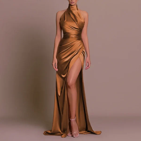 Satin Evening Birthday Party Dresses - Image 22