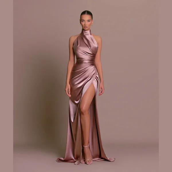 Satin Evening Birthday Party Dresses - Image 11