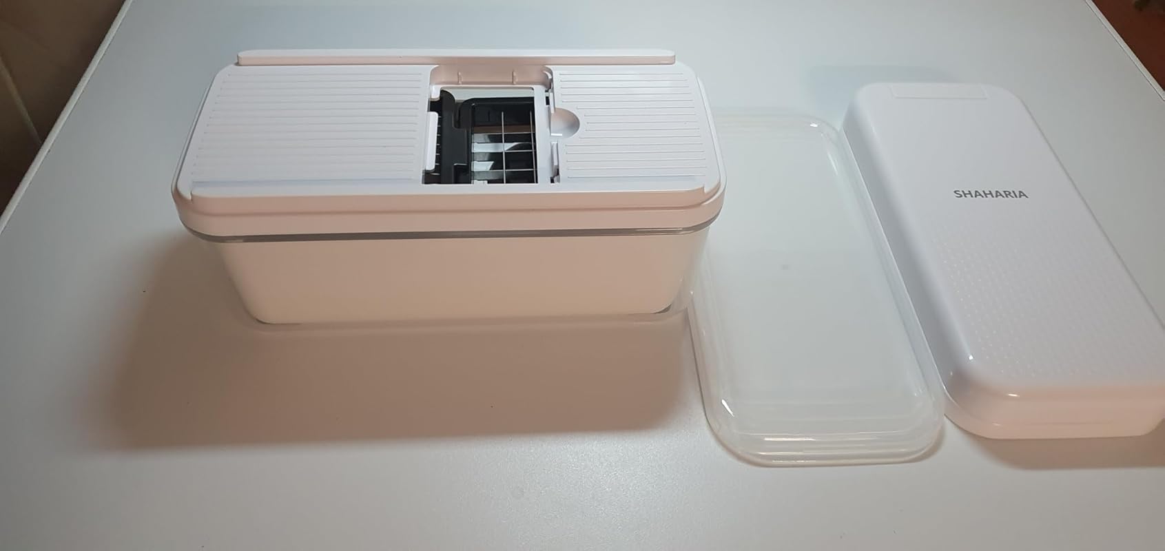 SHAHARIA Vegetable Chopper, 14-in-1 Food Slicer, Onion Chopper, Mandoline Vegetable Slicer, Cutter, Spiralizer, 7 Stainless Steel Blades and Includes a Food Storage for Kitchen. Amazon.co.uk: Home & Kitchen - Image 21