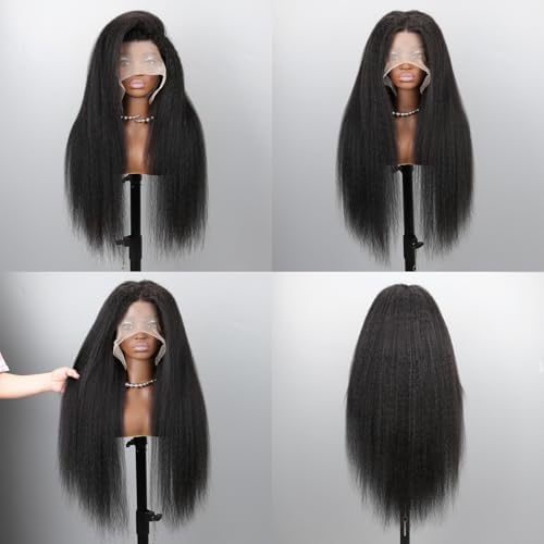 Kinky Straight Lace Front Wigs Human Hair - Image 10