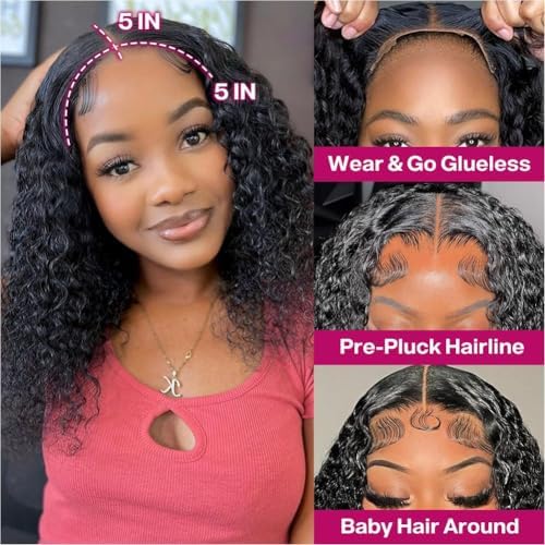 Deep Wave Glueless Bob Wig Human - Image 2