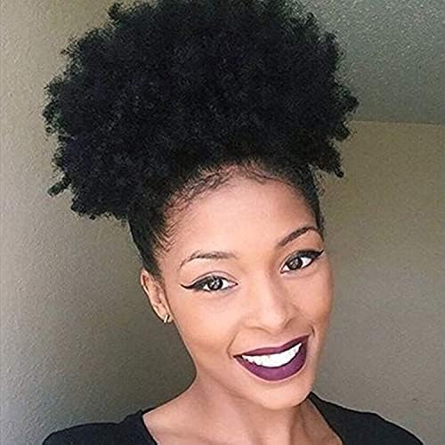 Short Afro Kinky Curly Pony Tail