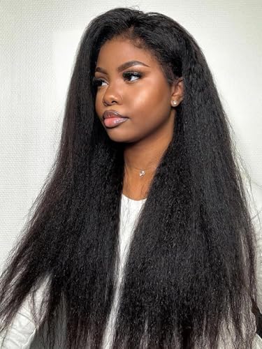 Kinky Straight Lace Front Wigs Human Hair - Image 7