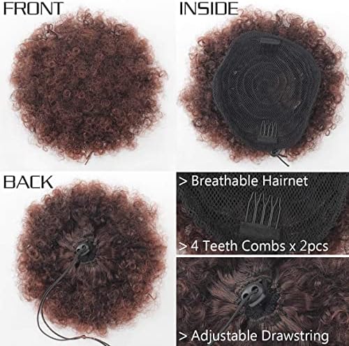Short Afro Kinky Curly Pony Tail - Image 14