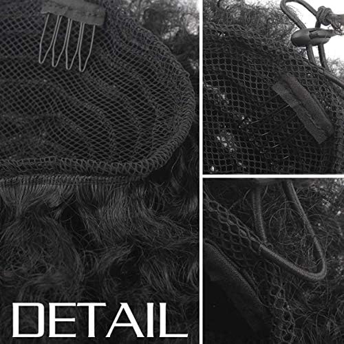 Short Afro Kinky Curly Pony Tail - Image 6