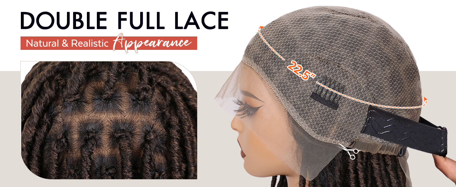 Full Double Lace Dreadlock Wig - Image 10