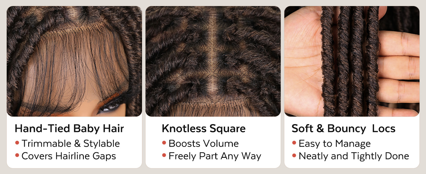 Full Double Lace Dreadlock Wig - Image 11